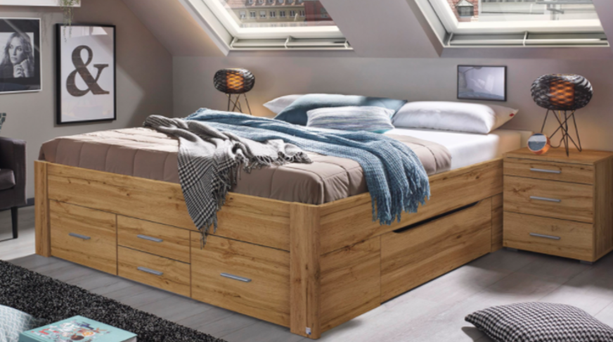Houten bed met opbergruimte Beter Bed
